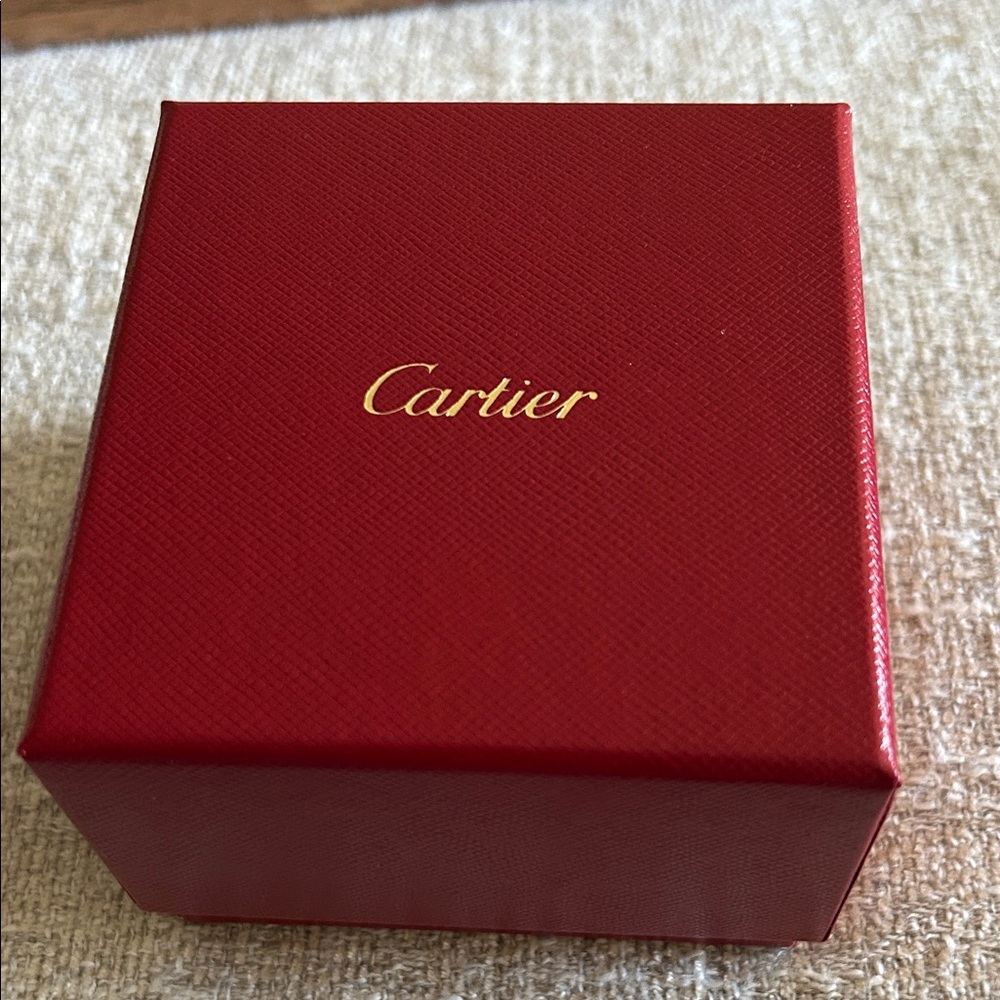Cartier Red Gift Box with Gold Logo